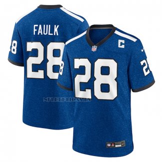 Camiseta NFL Game Indianapolis Colts Marshall Faulk Indiana Nights Alterno Azul
