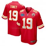 Camiseta NFL Game Kansas City Chiefs Kadarius Toney Super Bowl LVII Patch Rojo