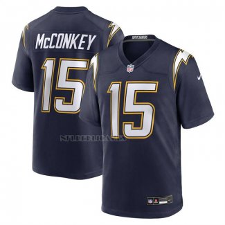 Camiseta NFL Game Los Angeles Chargers Ladd McConkey Alterno Super Chargers Azul