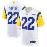 Camiseta NFL Game Los Angeles Rams Blake Corum Blanco