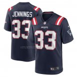 Camiseta NFL Game New England Patriots Anfernee Jennings 33 Azul