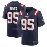 Camiseta NFL Game New England Patriots Khyiris Tonga Azul