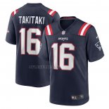 Camiseta NFL Game New England Patriots Sione Takitaki Azul