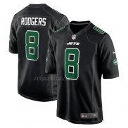 Camiseta NFL Game New York Jets Aaron Rodgers Fashion Negro