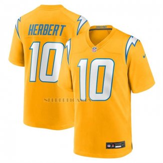 Camiseta NFL Game Nino Los Angeles Chargers Justin Herbert Alterno Charger Power Oro