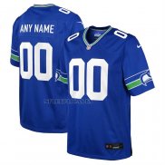 Camiseta NFL Game Nino Seattle Seahawks Retro Personalizada Royal