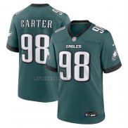 Camiseta NFL Game Philadelphia Eagles Jalen Carter Verde1