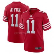Camiseta NFL Game San Francisco 49ers Brandon Aiyuk Rojo