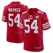 Camiseta NFL Game San Francisco 49ers Fred Warner 80 Aniversario Rojo