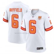 Camiseta NFL Game Tampa Bay Buccaneers Baker Mayfield 50th Season Blanco