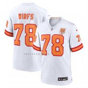 Camiseta NFL Game Tampa Bay Buccaneers Tristan Wirfs 50th Season 76 Blanco