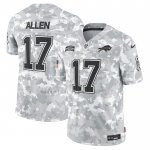 Camiseta NFL Limited Buffalo Bills Josh Allen 2024 Salute To Service Gris