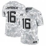 Camiseta NFL Limited Jacksonville Jaguars Trevor Lawrence 2024 Salute To Service Gris
