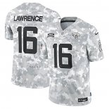 Camiseta NFL Limited Jacksonville Jaguars Trevor Lawrence 2024 Salute To Service Gris
