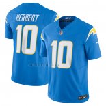 Camiseta NFL Limited Los Angeles Chargers Justin Herbert 10 Vapor F.U.S.E. Azul