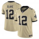 Camiseta NFL Limited New Orleans Saints Chris Olave Vapor F.U.S.E. Alterno Oro