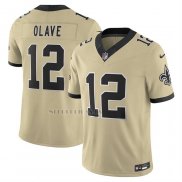 Camiseta NFL Limited New Orleans Saints Chris Olave Vapor F.U.S.E. Alterno Oro