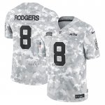 Camiseta NFL Limited New York Jets Aaron Rodgers 2024 Salute To Service Gris