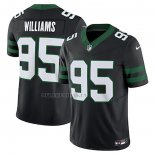 Camiseta NFL Limited New York Jets Quinnen Williams Alterno Vapor F.U.S.E. Negro