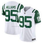 Camiseta NFL Limited New York Jets Quinnen Williams Classic Alterno Vapor F.U.S.E. Blanco