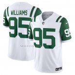 Camiseta NFL Limited New York Jets Quinnen Williams Classic Alterno Vapor F.U.S.E. Blanco