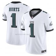 Camiseta NFL Limited Philadelphia Eagles Jalen Hurts Vapor F.U.S.E. Blanco