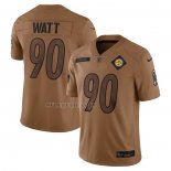 Camiseta NFL Limited Pittsburgh Steelers T.J. Watt 2023 Salute To Service Marron