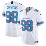 Camiseta NFL Limited Tennessee Titans Jeffery Simmons Vapor F.U.S.E. Blanco
