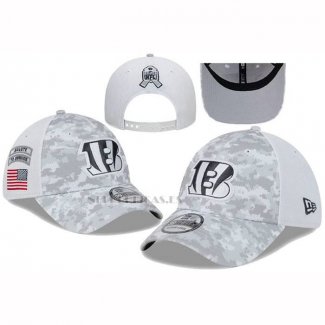 Gorra Cincinnati Bengals Adjustable Salute to Service Blanco