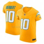 Camiseta NFL Elite Los Angeles Chargers Justin Herbert Vapor F.U.S.E. Alterno Oro