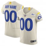 Camiseta NFL Elite Los Angeles Rams Personalizada Vapor Crema