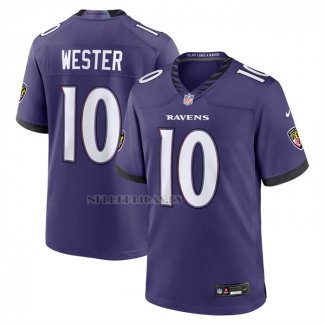 Camiseta NFL Game Baltimore Ravens LaJohntay Wester Violeta1