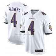 Camiseta NFL Game Baltimore Ravens Zay Flowers Blanco