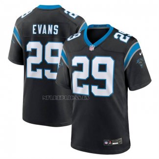Camiseta NFL Game Carolina Panthers Akayleb Evans Negro