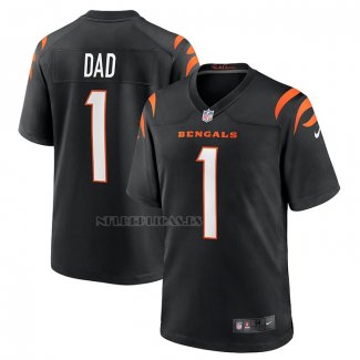 Camiseta NFL Game Cincinnati Bengals Number 1 Dad Negro