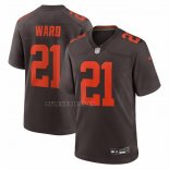 Camiseta NFL Game Cleveland Browns Denzel Ward Alpha Dawg Marron