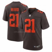 Camiseta NFL Game Cleveland Browns Denzel Ward Alpha Dawg Marron