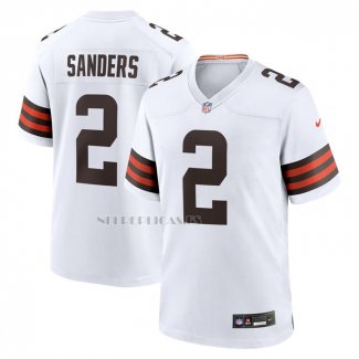 Camiseta NFL Game Cleveland Browns Shedeur Sanders Blanco