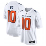 Camiseta NFL Game Denver Broncos Bo Nix Blanco1