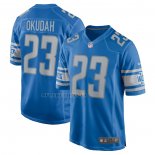 Camiseta NFL Game Detroit Lions Jeff Okudah Azul