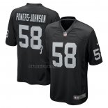 Camiseta NFL Game Las Vegas Raiders Jackson Powers-Johnson Negro