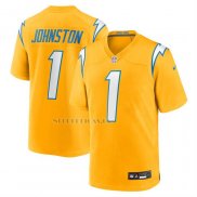 Camiseta NFL Game Los Angeles Chargers Quentin Johnston Alterno Charger Power Oro