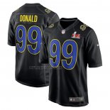 Camiseta NFL Game Los Angeles Rams Aaron Donald Super Bowl LVI Bound Negro