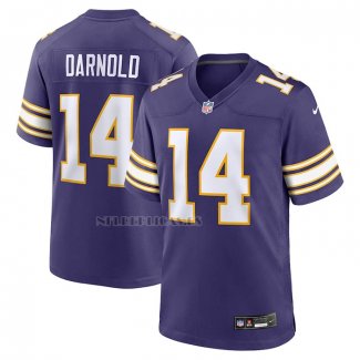 Camiseta NFL Game Minnesota Vikings Sam Darnold Alterno Violeta