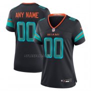 Camiseta NFL Game Mujer Miami Dolphins 2025 Rivalries Collection Personalizada Azul