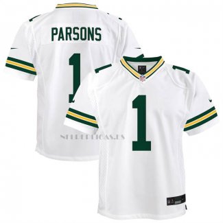 Camiseta NFL Game Nino Green Bay Packers Micah Parsons Blanco