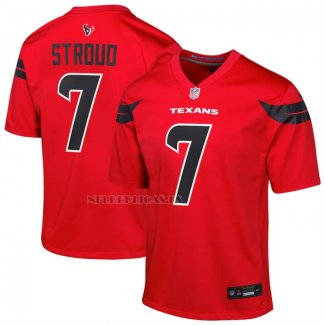Camiseta NFL Game Nino Houston Texans CJ Stroud Rojo