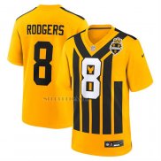 Camiseta NFL Game Pittsburgh Steelers Aaron Rodgers Alterno 1933 Retro Amarillo