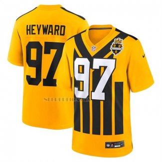 Camiseta NFL Game Pittsburgh Steelers Cameron Heyward Alterno 1933 Retro Amarillo