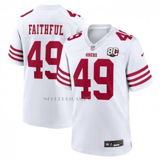 Camiseta NFL Game San Francisco 49ers The Faithful 80th Anniversary Blanco